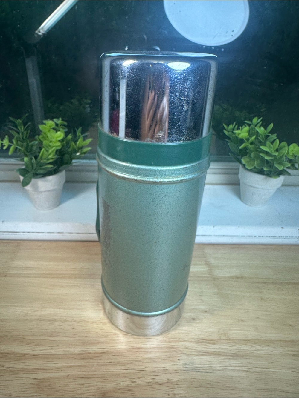 Vintage Stanley thermos 24 oz wide mouth green Insulated Vacuum Bottle - Picture 4 of 9